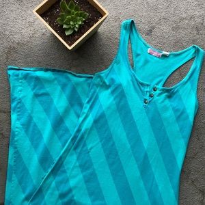 O’Niell Teal Racerback Maxi Dress